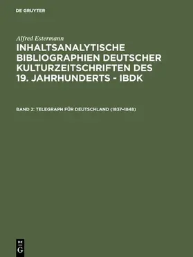 Estermann |  Telegraph für Deutschland (1837-1848) | Buch |  Sack Fachmedien