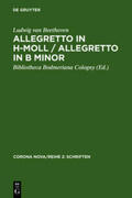 Beethoven |  Allegretto in h-Moll / Allegretto in B minor | Buch |  Sack Fachmedien