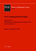 Cristán / Tillett |  IFLA Cataloguing Principles | Buch |  Sack Fachmedien