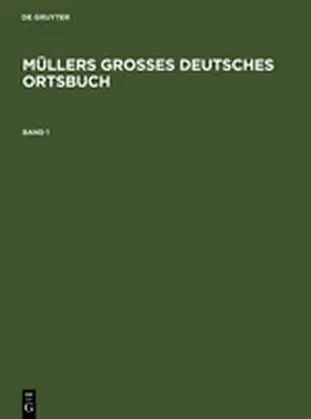 Opitz | Müllers Großes Deutsches Ortsbuch 2008 | Buch | 978-3-598-24664-7 | www.sack.de