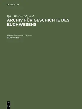 Wittmann / Estermann |  1994 | Buch |  Sack Fachmedien
