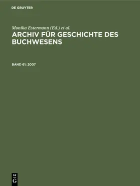 Estermann / Rautenberg |  2007 | Buch |  Sack Fachmedien
