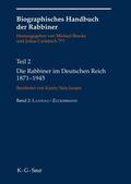 Brocke / Carlebach / Wiedner |  Die Rabbiner im Deutschen Reich 1871-1945 | Buch |  Sack Fachmedien
