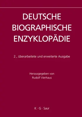 Vierhaus |  Deutsche Biographische Enzyklopädie (DBE). Band 1-12 | Buch |  Sack Fachmedien