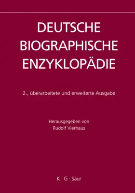 Vierhaus | Deutsche Biographische Enzyklopädie 2 | Buch | 978-3-598-25032-3 | www.sack.de