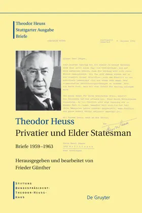 Günther |  Theodor Heuss. Briefe 1959-1963 | Buch |  Sack Fachmedien