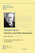 Günther |  Theodor Heuss. Briefe 1959-1963 | Buch |  Sack Fachmedien