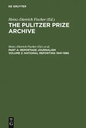 Fischer |  National Reporting 1941-1986 | Buch |  Sack Fachmedien