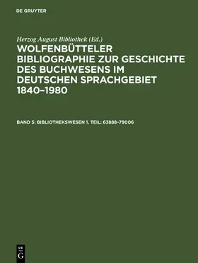  Bibliothekswesen 1. Teil: 63888-79006 | Buch |  Sack Fachmedien