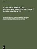  Sachregister zu den Verhandlungen des Deutschen Bundestages 14. Wahlperiode (1998-2002) und den Verhandlungen des Bundesrates (1999-2002) | Buch |  Sack Fachmedien