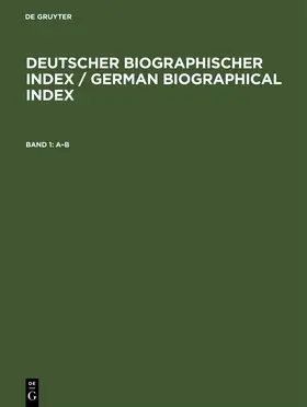 Herrero Mediavilla |  Deutscher Biographischer Index | Buch |  Sack Fachmedien