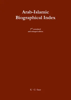 Cikar |  Arab-Islamic Biographical Index II | Buch |  Sack Fachmedien