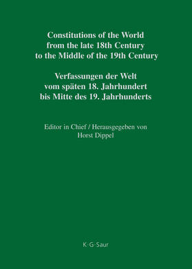 Reiter / Cieger / Vogt | Constitutional Documents of Austria, Hungary and Liechtenstein 1791–1849 | Buch | 978-3-598-35682-7 | sack.de