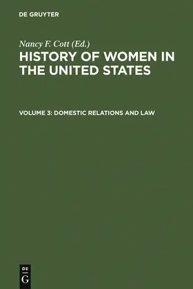 Cott | Domestic Relations and Law | Buch | 978-3-598-41457-2 | www.sack.de