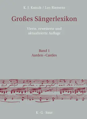 Kutsch / Riemens | Großes Sängerlexikon | E-Book | www.sack.de
