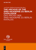 Fischer / Kornemann |  The Archive of the Sing-Akademie zu Berlin. Catalogue | eBook | Sack Fachmedien