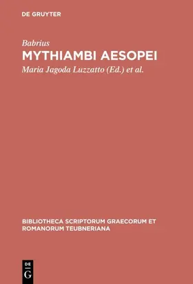 Babrius / La Penna / Luzzatto | Mythiambi Aesopei | Buch | 978-3-598-71112-1 | www.sack.de