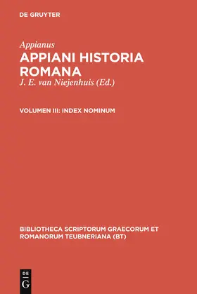 Appianus / Niejenhuis |  Index nominum | Buch |  Sack Fachmedien