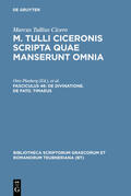 Marcus Tullius Cicero / Ax / Plasberg |  De divinatione. De fato. Timaeus | Buch |  Sack Fachmedien