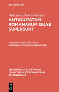 Dionysius Halicarnasseus / Radermacher / Usener |  Opusculorum vol. I | Buch |  Sack Fachmedien