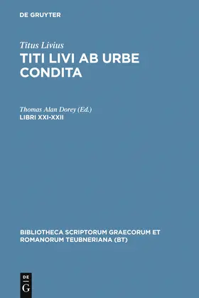 Titus Livius / Dorey |  Libri XXI-XXII | Buch |  Sack Fachmedien