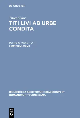Titus Livius / Walsh |  Libri XXVI-XXVII | Buch |  Sack Fachmedien