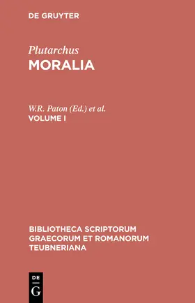 Plutarchus / Gärtner / Paton |  Moralia | Buch |  Sack Fachmedien