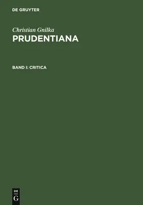 Gnilka |  Critica | Buch |  Sack Fachmedien