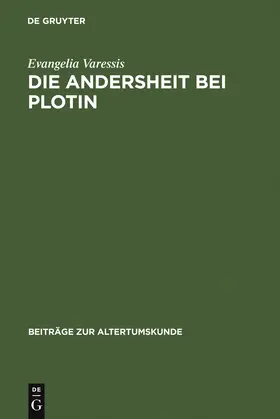 Varessis | Die Andersheit bei Plotin | Buch | 978-3-598-77627-4 | www.sack.de