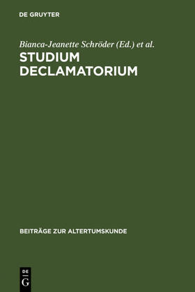 Schröder |  Studium declamatorium | Buch |  Sack Fachmedien