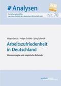 Lesch / Schäfer / Schmidt |  Arbeitszufriedenheit in Deutschland | eBook | Sack Fachmedien