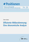 Stettes |  Effiziente Mitbestimmung: Eine ökonomische Analyse | eBook | Sack Fachmedien