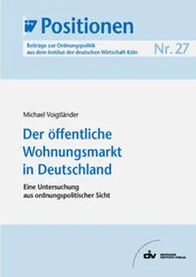 Voigtländer |  Der öffentliche Wohnungsmarkt in Deutschland | eBook | Sack Fachmedien