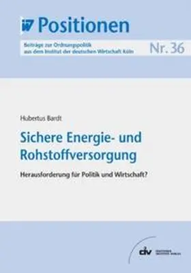 Bardt |  Sichere Energie- und Rohstoffversorgung | eBook | Sack Fachmedien