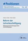 Klein / Stettes |  Reform der Lehrerbeschäftigung | eBook | Sack Fachmedien