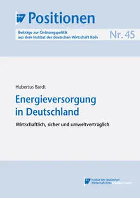 Bardt |  Energieversorgung in Deutschland | eBook | Sack Fachmedien