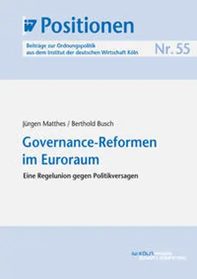 Matthes / Busch |  Governance-Reformen im Euroraum | eBook | Sack Fachmedien