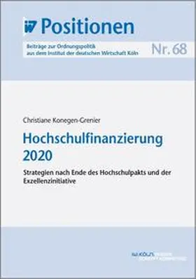 Konegen-Grenier |  Hochschulfinanzierung 2020 | eBook | Sack Fachmedien