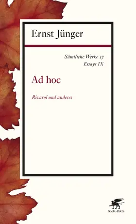 Jünger | Sämtliche Werke - Band 17 | E-Book | www.sack.de