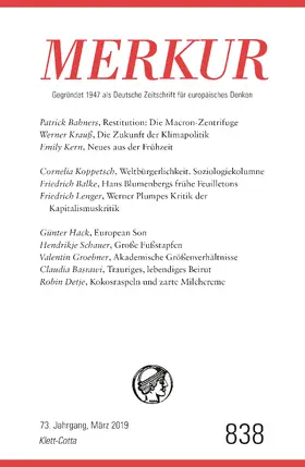 Demand |  MERKUR 3/2019 | eBook | Sack Fachmedien