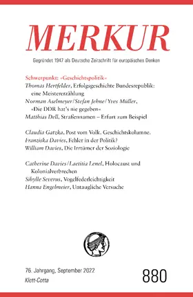 Demand / Knörer |  MERKUR Gegründet 1947 als Deutsche Zeitschrift für europäisches Denken - 9/2022 | eBook | Sack Fachmedien