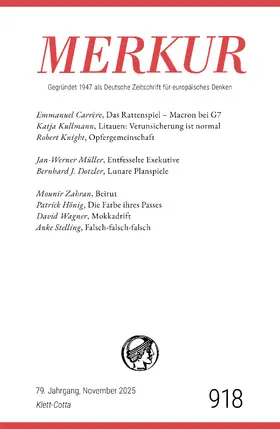 Demand / Knörer | MERKUR 11/2025, Jg.79 | E-Book | www.sack.de