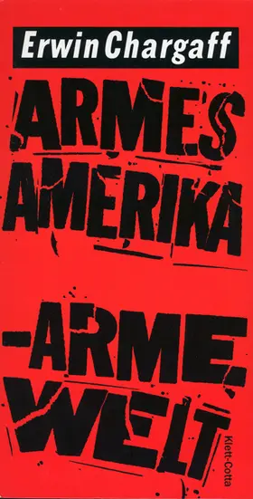 Chargaff | Armes Amerika. Arme Welt | Buch | 978-3-608-93291-1 | www.sack.de