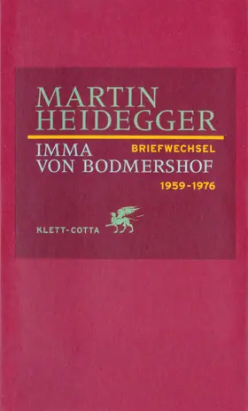 Heidegger / Bodmershof / Pieger |  Briefwechsel 1959 - 1976 | Buch |  Sack Fachmedien
