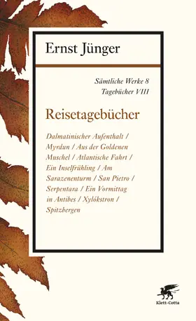 Jünger | Sämtliche Werke - Band 8 | Buch | 978-3-608-96308-3 | www.sack.de