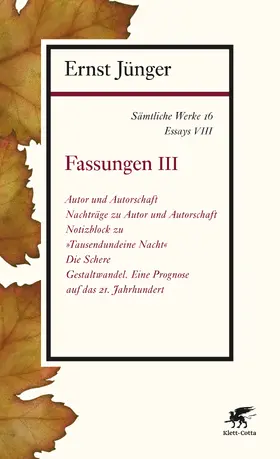Jünger | Sämtliche Werke - Band 16 | Buch | 978-3-608-96316-8 | www.sack.de