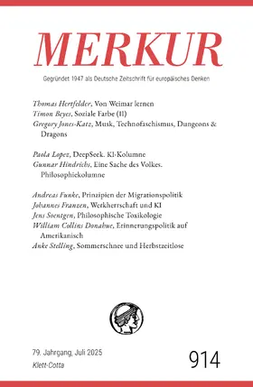 Demand / Knörer |  MERKUR 7/2025, Jg.79 | Buch |  Sack Fachmedien