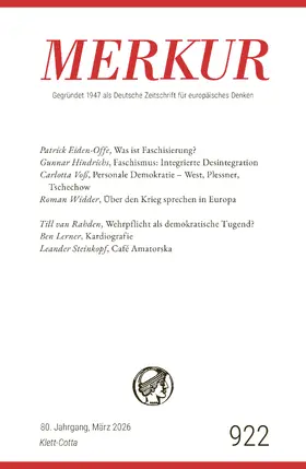 Knörer / Demand |  MERKUR 3/2026, Jg.80 | Buch |  Sack Fachmedien