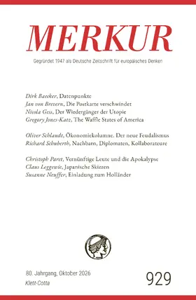 Knörer / Demand | MERKUR 10/2026, Jg.80 | Buch | 978-3-608-97727-1 | www.sack.de