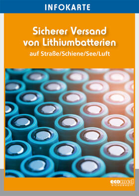 ecomed-Storck GmbH | Infokarte Sicherer Versand von Lithiumbatterien | Buch | 978-3-609-68408-6 | sack.de
